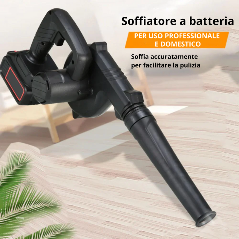 Soffiatore per Foglie a Batteria Ricaricabile 48V con Ventola e Sacco