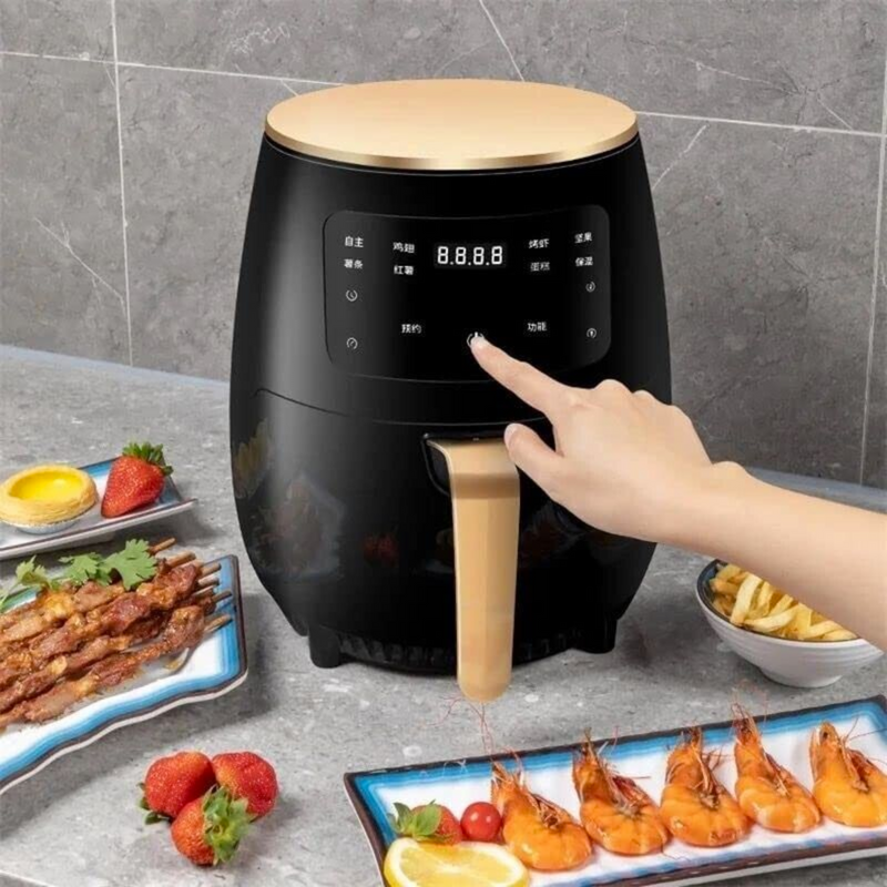 Friggitrice ad Aria 6L 2400W con Controllo Touch per una Cottura Sana