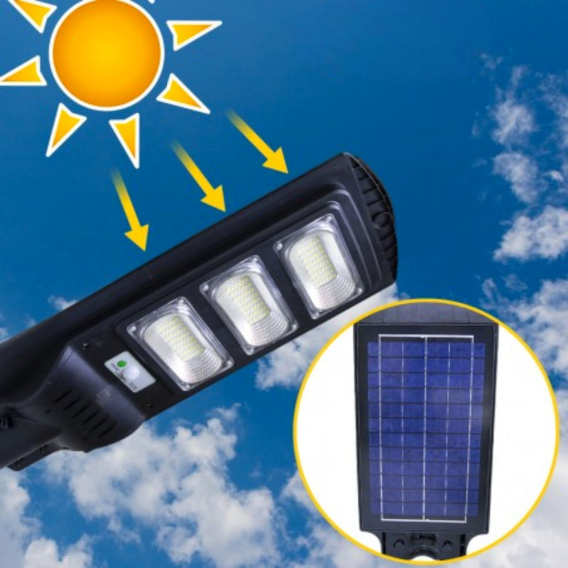 FAROLA LED CON PANEL FOTOVOLTAICO DE ENERGIA SOLAR 60W - 90W - 120W - 180W