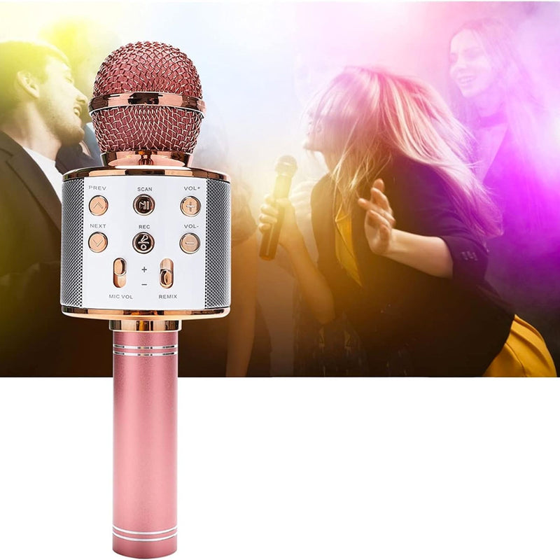 ALTAVOZ BLUETOOTH INALÁMBRICO MICROFONO CON ALTAVOZ DE KARAOKE