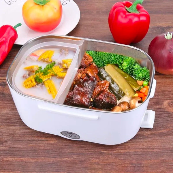 Fiambrera eléctrica portátil para calentar alimentos en varios colores