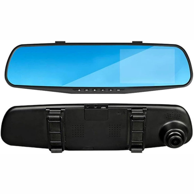 ESPEJO RETROVISOR MONITOR DVR CON 2 CAMARAS DE COCHE