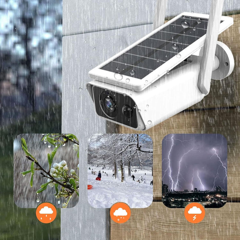 CÁMARA DE VIDEOVIGILANCIA IP67 CON PANEL SOLAR