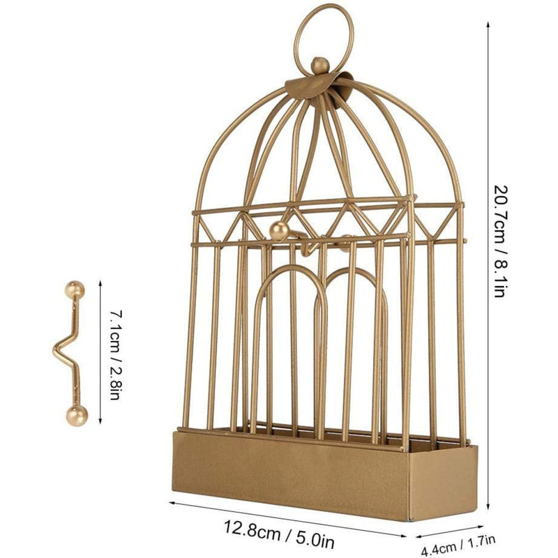 GABBIA IN METALLO COLOR ORO PER ZAMPIRONE - faccioaffari