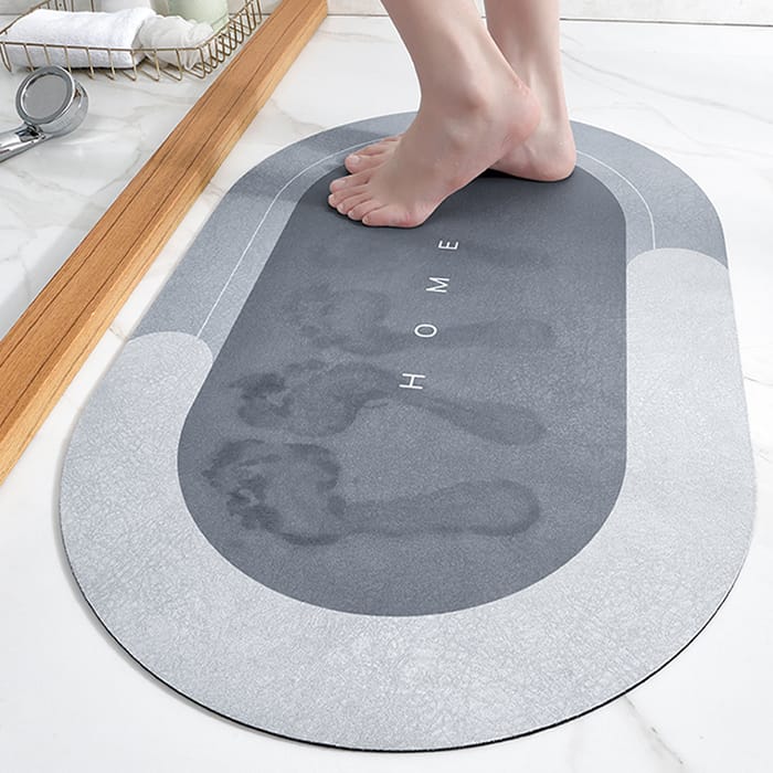 ALFOMBRA DE DUCHA DE BAÑO IMPERMEABLE ABSORBENTE DE AGUA ANTIDESLIZANTE