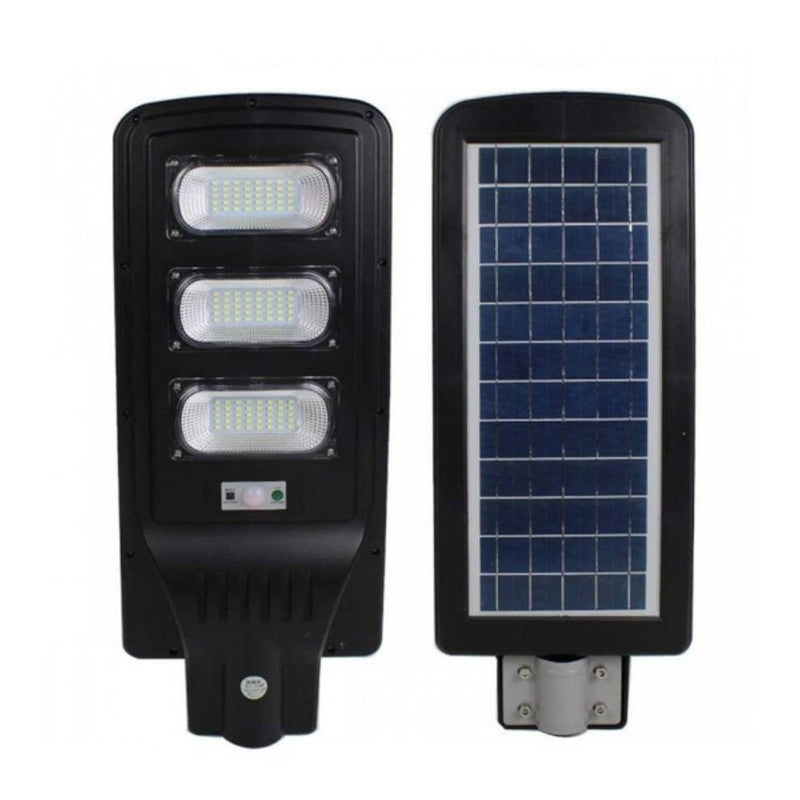 LAMPIONE STRADALE A LED CON PANNELLO FOTOVOLTAICO AD ENERGIA SOLARE DA 60W - 90W - 120W - 180W - faccioaffari