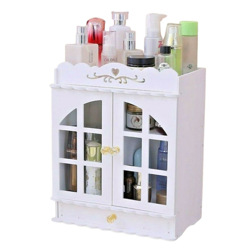 CONTENITORE BOX ORGANIZER ESPOSITORE PER TRUCCO MAKE UP PROFUMI - faccioaffari