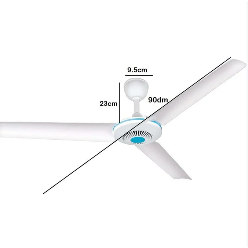 DICTROLUX VENTILATORE A SOFFITTO BIANCO 3 PALE - faccioaffari